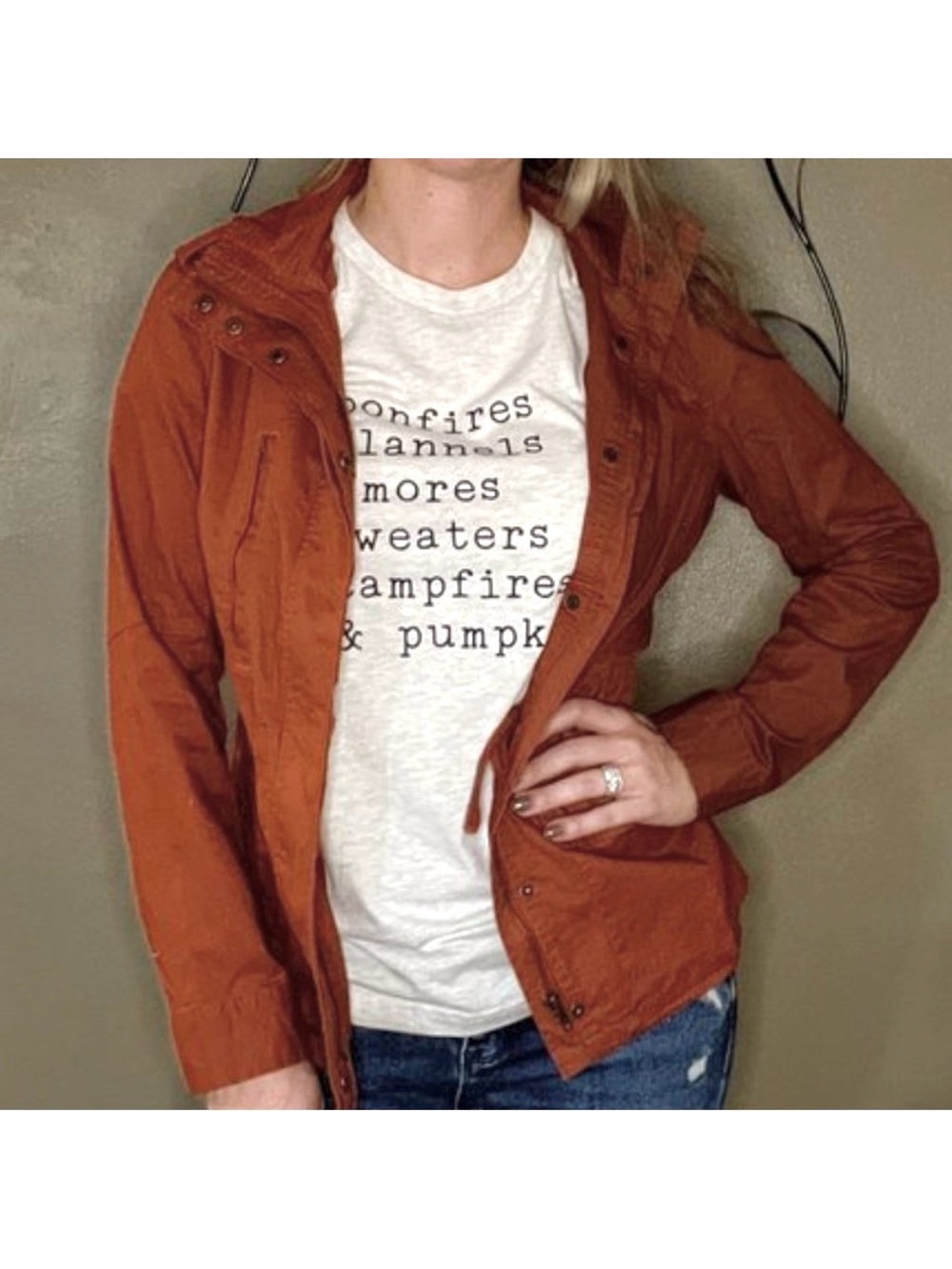 Fall jacket - Rust colored XL